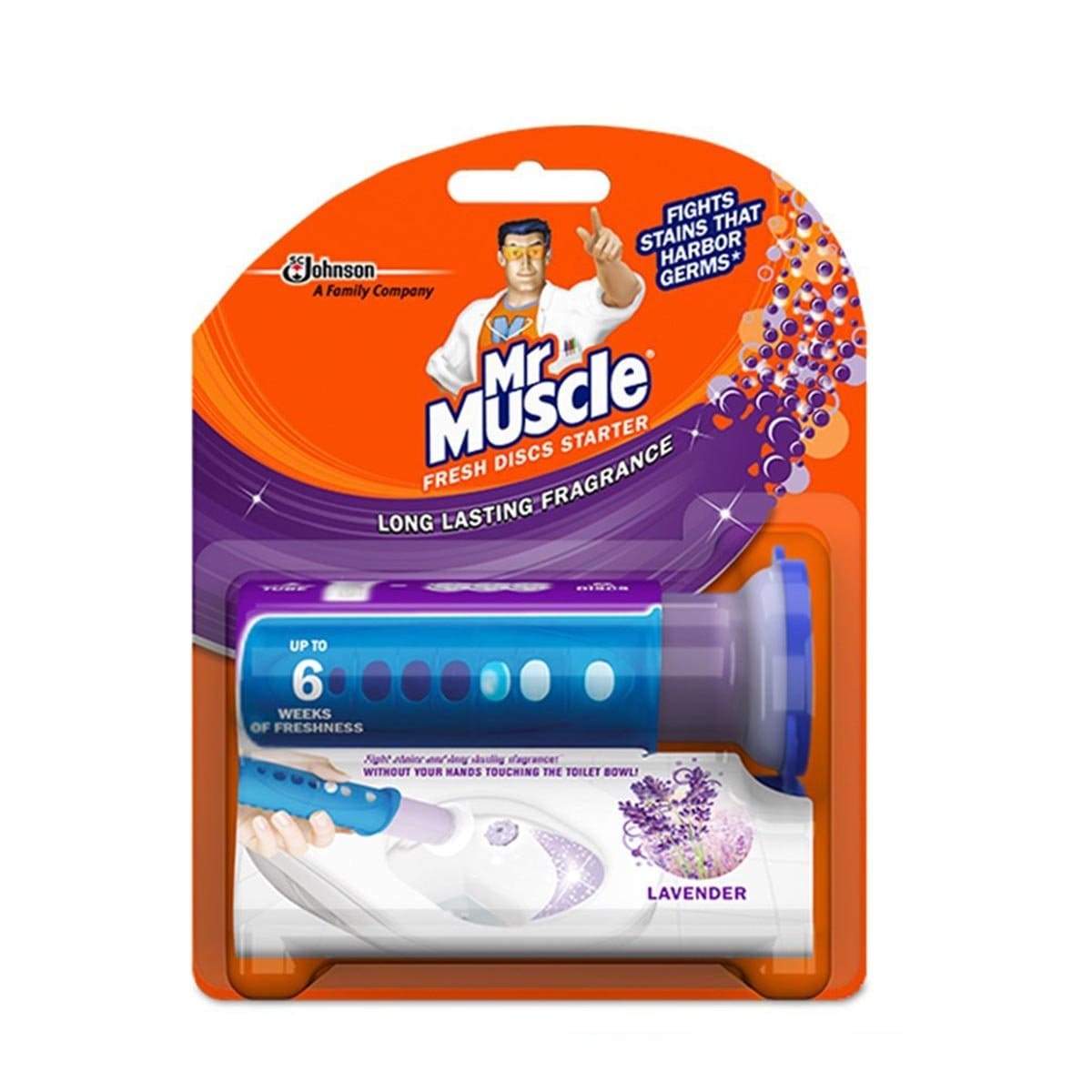 695272 Mr Muscle Starter Disc Lavender 6s