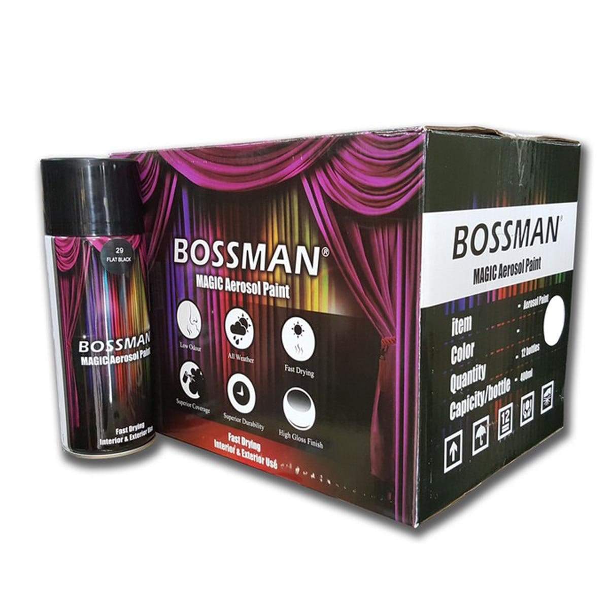 Bossman Clear Aerosol Paint (1) 1pc