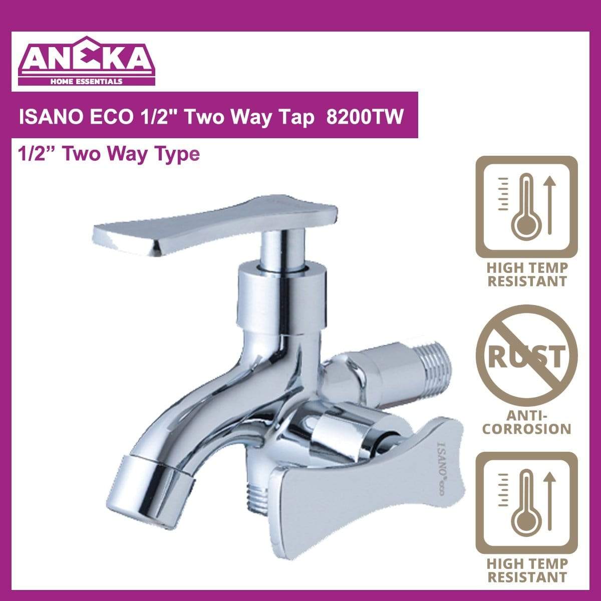 ISANO ECO 1/2" Two Way Tap 8200TW