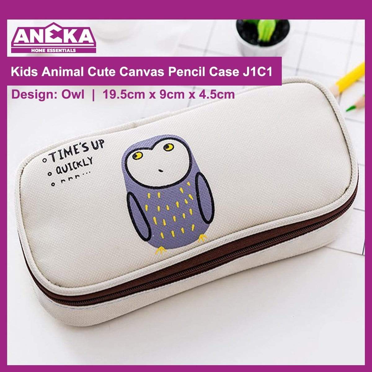 J1C1 Good Morning Large Pencil Case - Owl