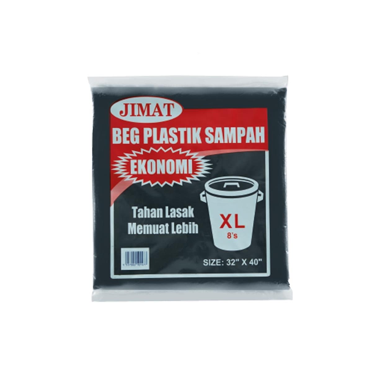 Remax Black Garbage Bag XL 8pc