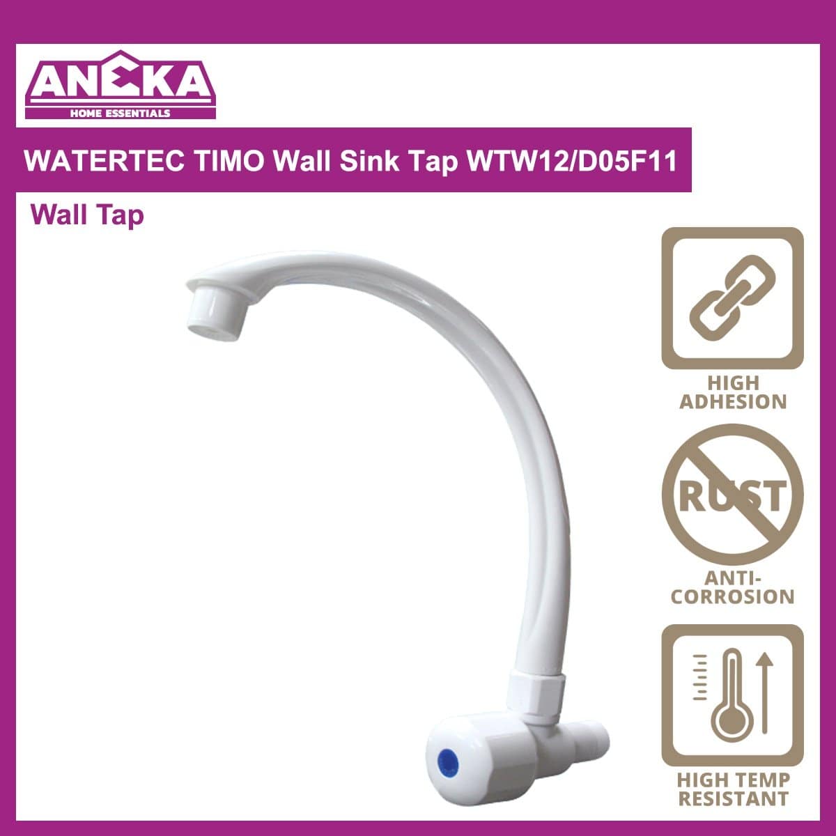 WATERTEC TIMO Wall Sink Tap WTW12/D05F11