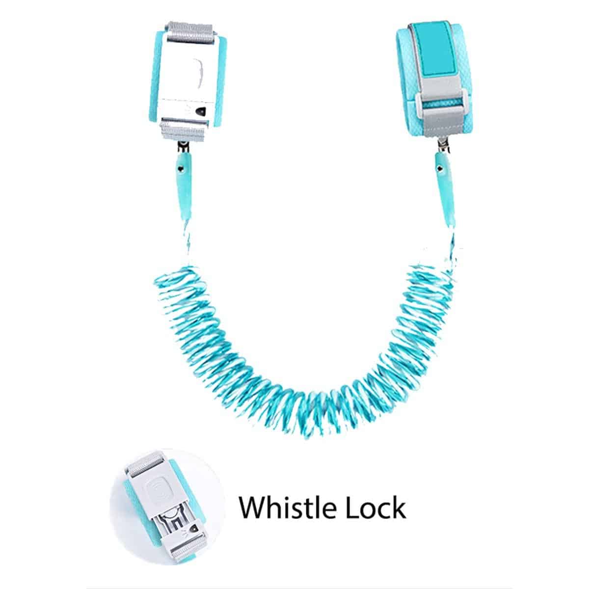 1.5m Anti Lost Rope Children Whistle Lock - Blue