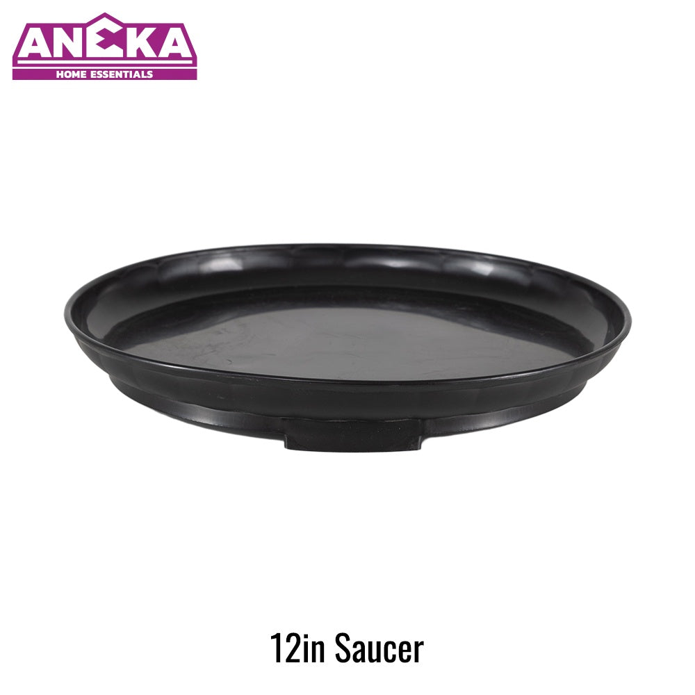 12 Inch Black Saucer D305xH42mm BT2808B