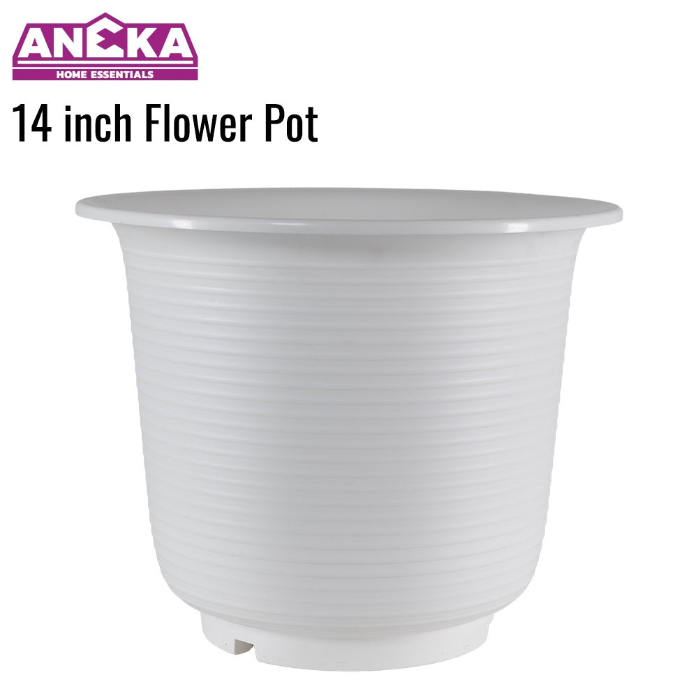 14 Inch White Flower Pot D348XH287mm BT7801A