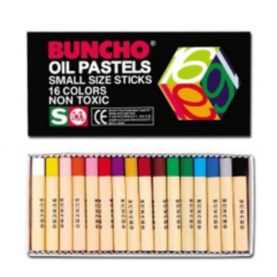 BUNCHO Oil Pastels Small Size Sticks - 16 Colors