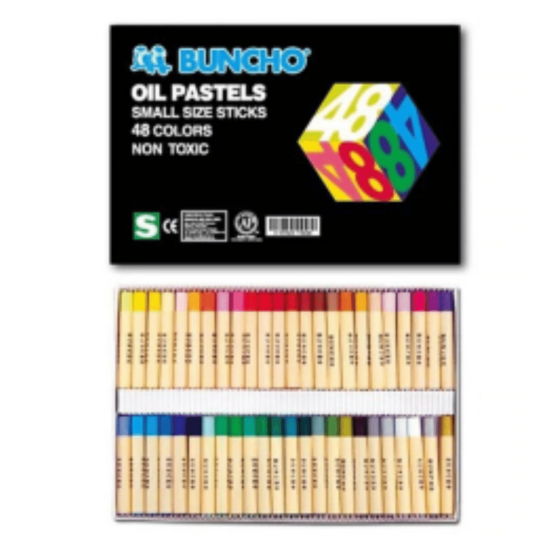 BUNCHO  Oil Pastels Small Size Sticks - 48 Colors