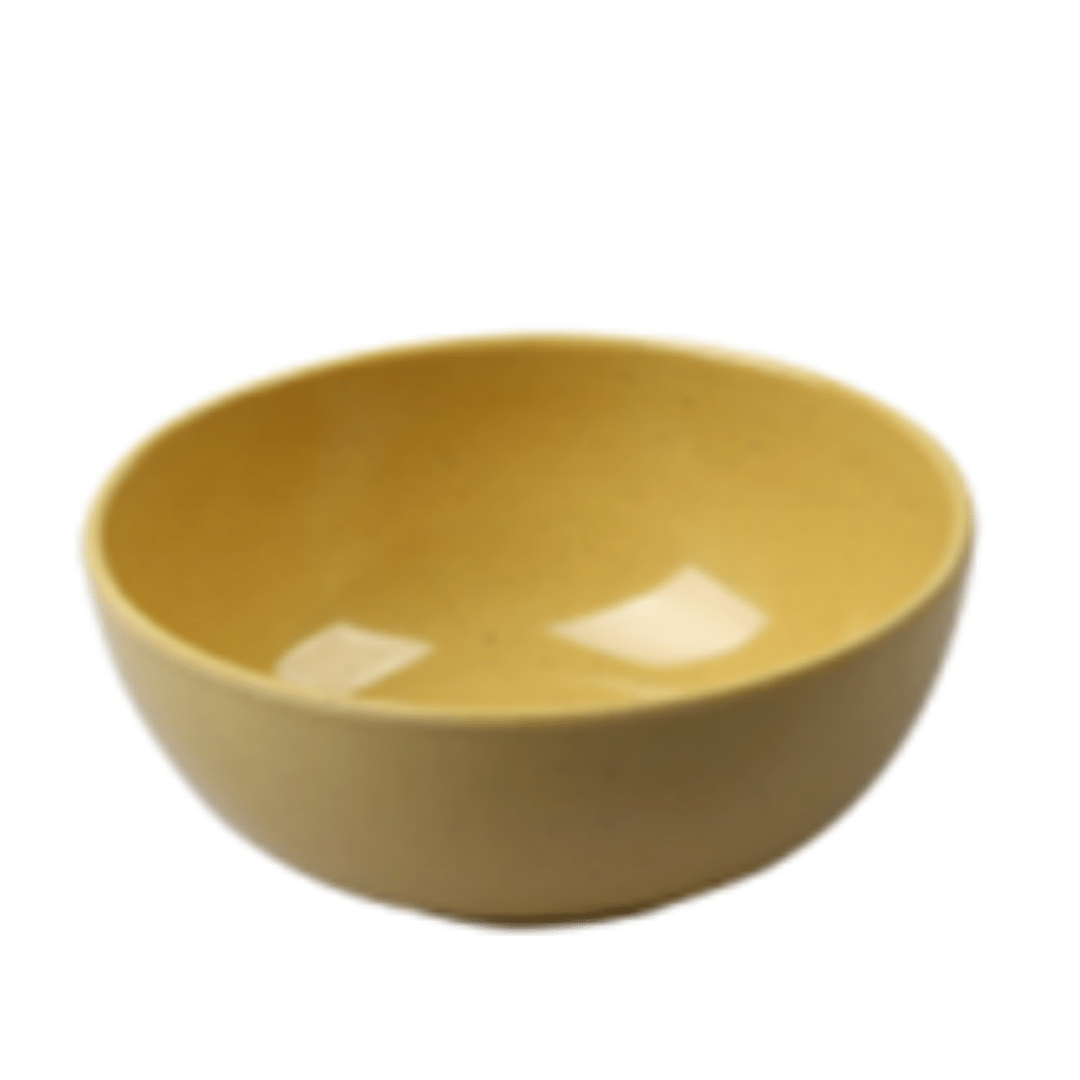 Bamboo Fiber Dining Bowl (Yellow)