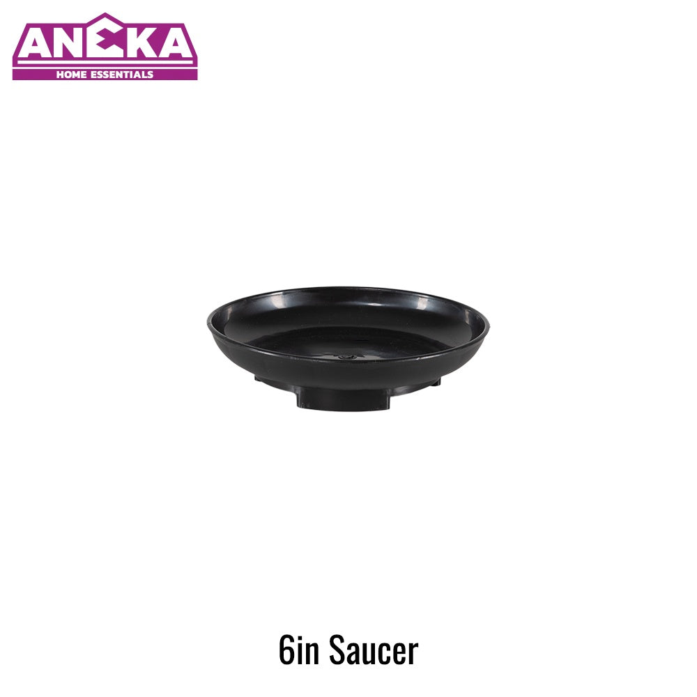 6 Inch Black Saucer D148xH32mm BT2804B