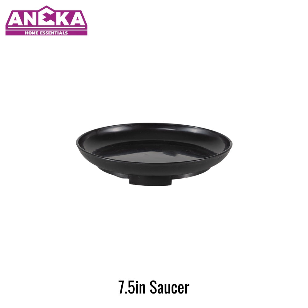 7.5 Inch Black Saucer D190xH32mm BT2805B