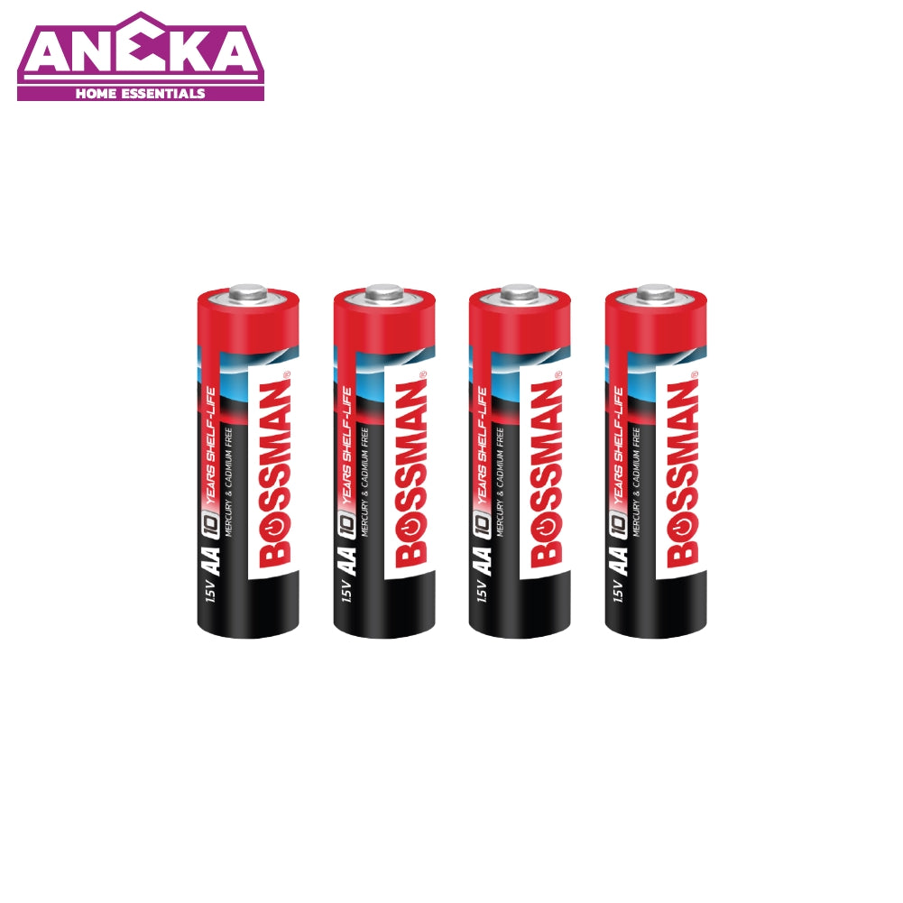BOSSMAN Super-Alkaline Battery AA x 6pcs/card