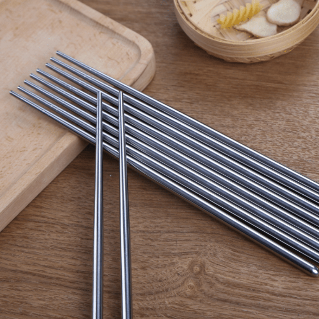 Stainless Steel Chopstick 5pair/pack B8511