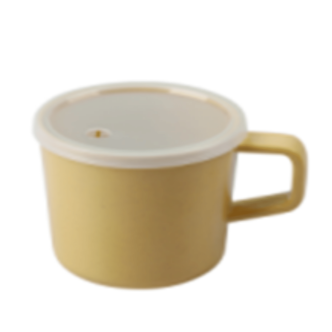 Bamboo Fiber Kid's Cup with Lid (Yellow)