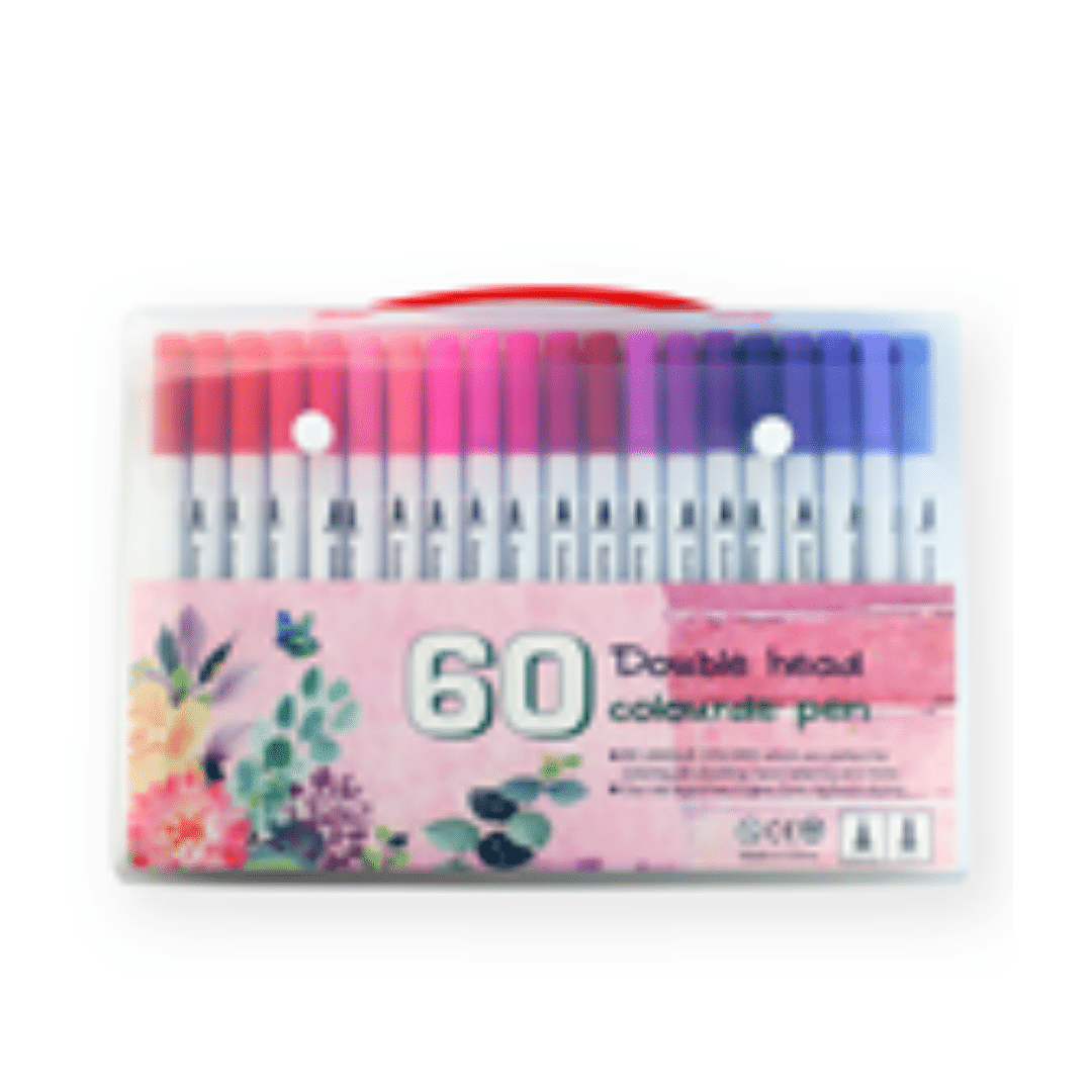 60 Colors Watercolor Dual Tip Pen
