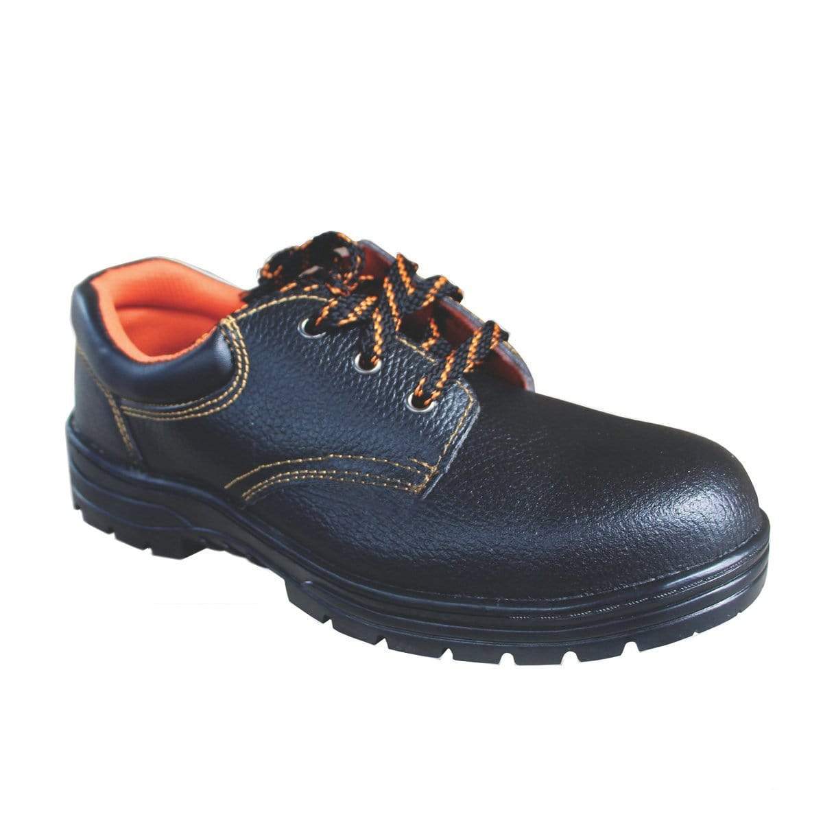 Buy Fuel Mortar M/C - Black Leather Steel Toe Safety Shoes Online at Best  Prices in India
