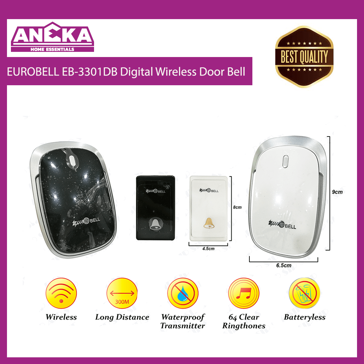 EUROBELL Digital Wireless Door Bell