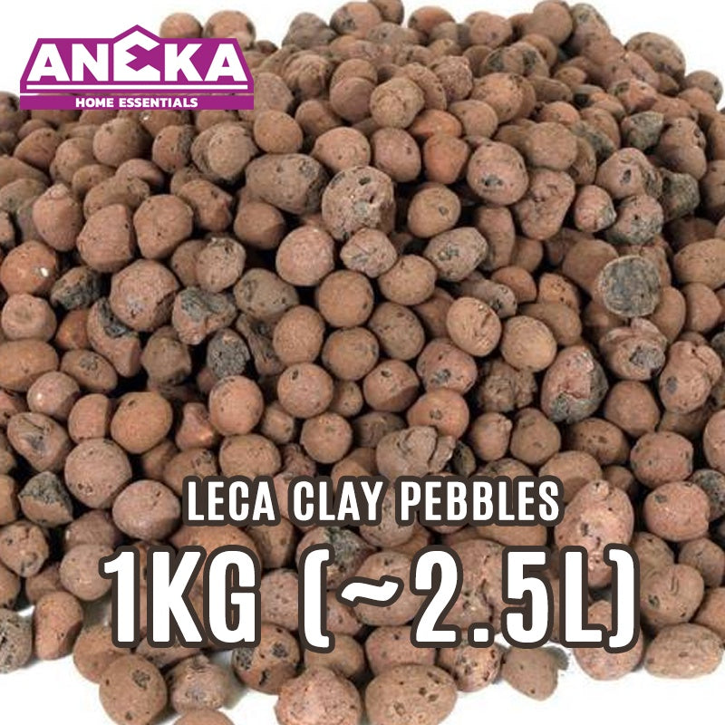 ANEKA 1KG ~2.5L Clay Pebbles Clay Ball Leca Hydrokorrels Hydroponic