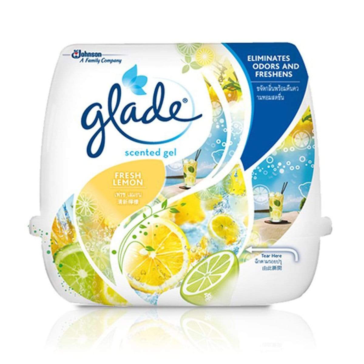 Glade Scented Gel Lemon Air Freshener 180g