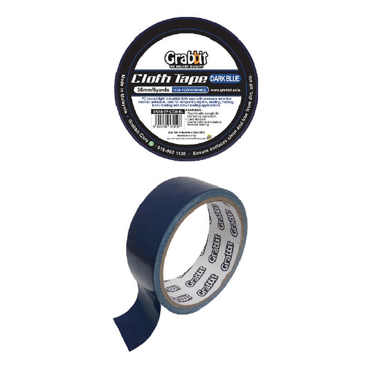 Grabbit Cloth Tape 36mm (Blue)