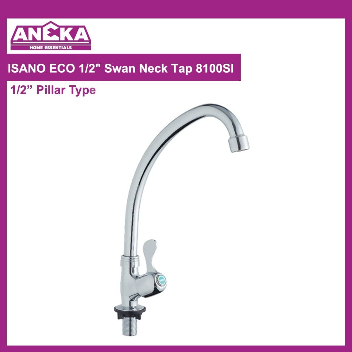 ISANO ECO 1/2" Swan Neck Tap 8100SI