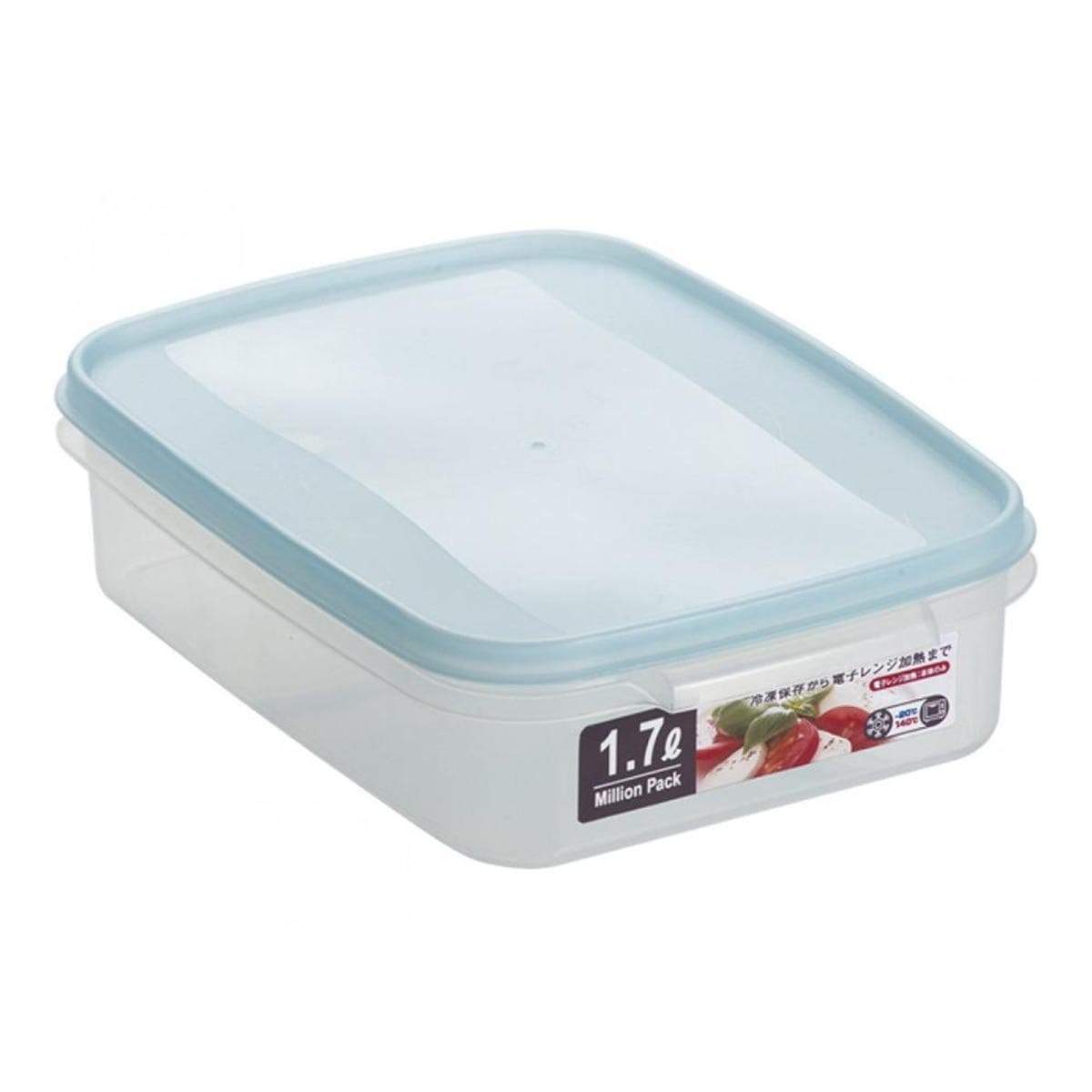 Japanese Plastic Food Storage Container 1700 ml Bue