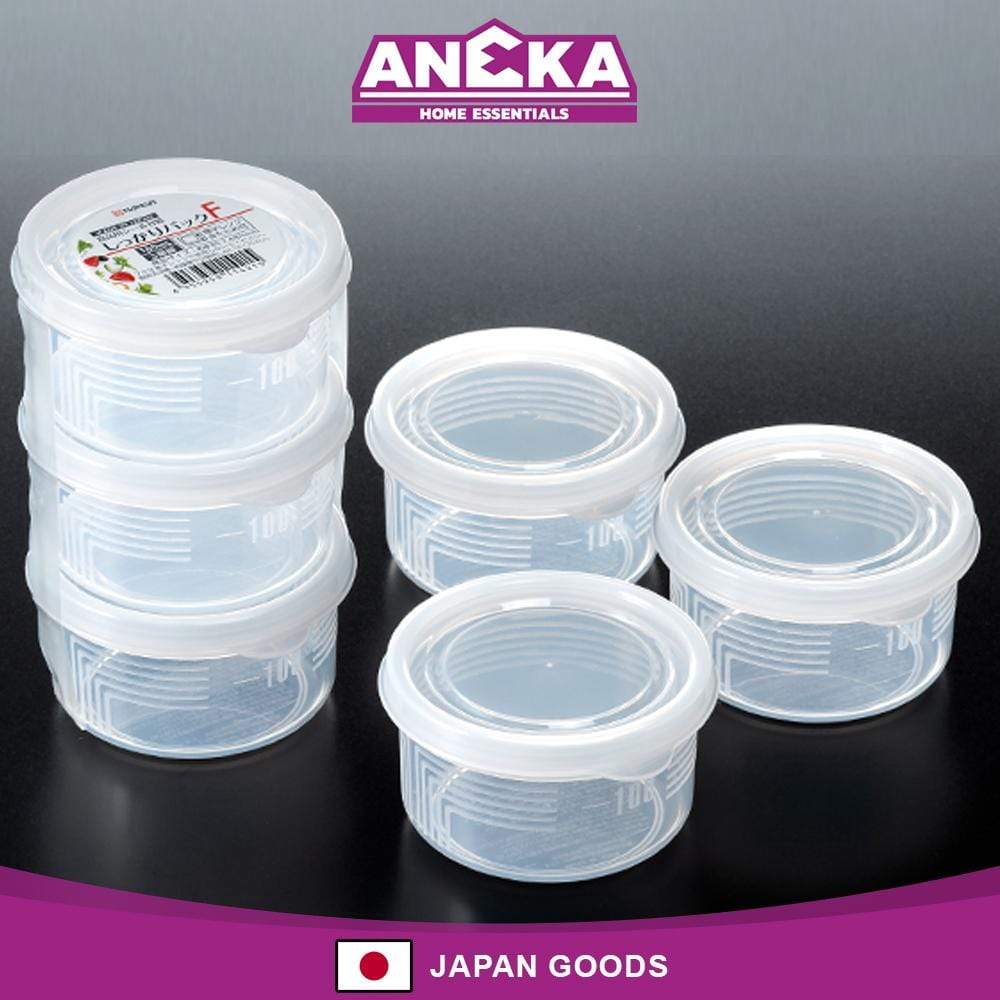 Japanese Plastic Food Storage Container F (180ml x 3pcs) - Aneka