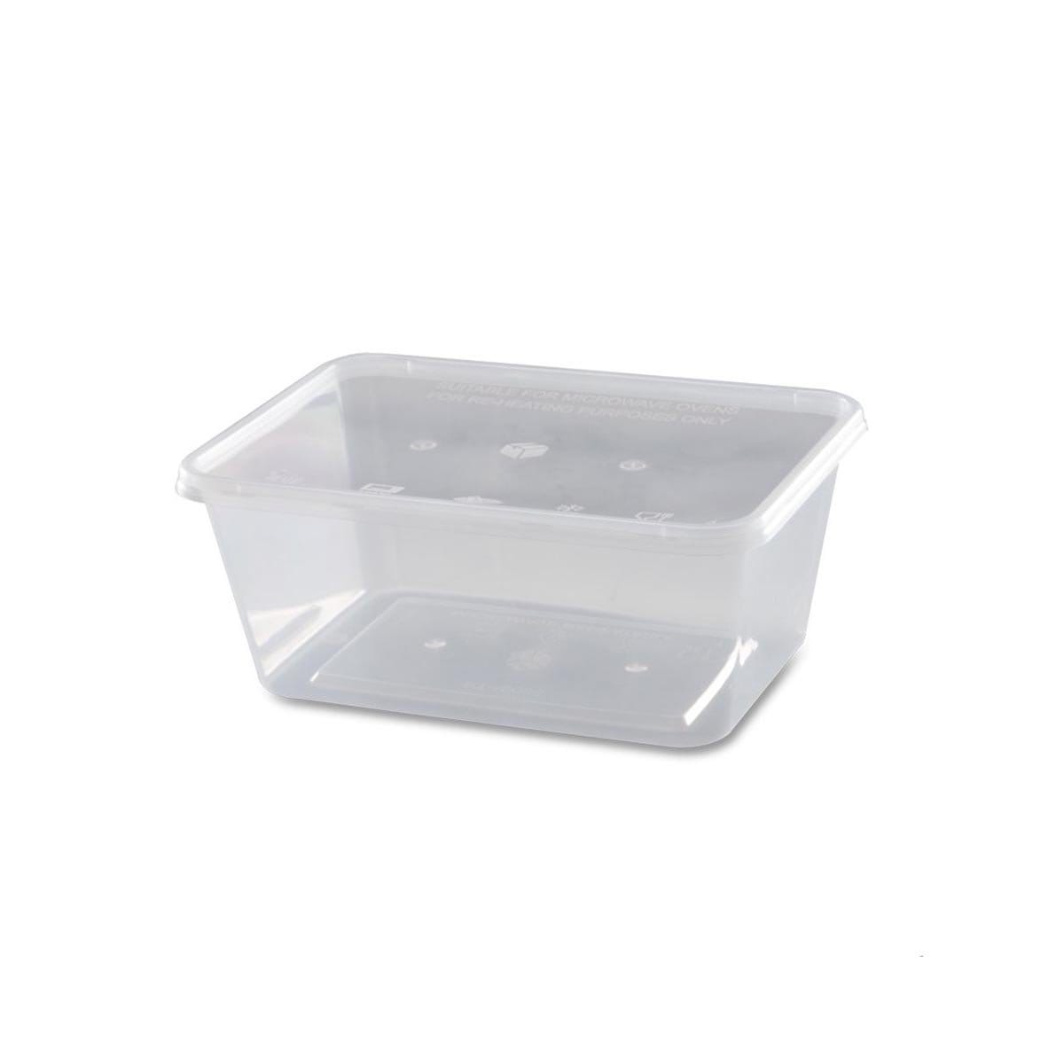 Rectangular container RE180 series 1000ml clear