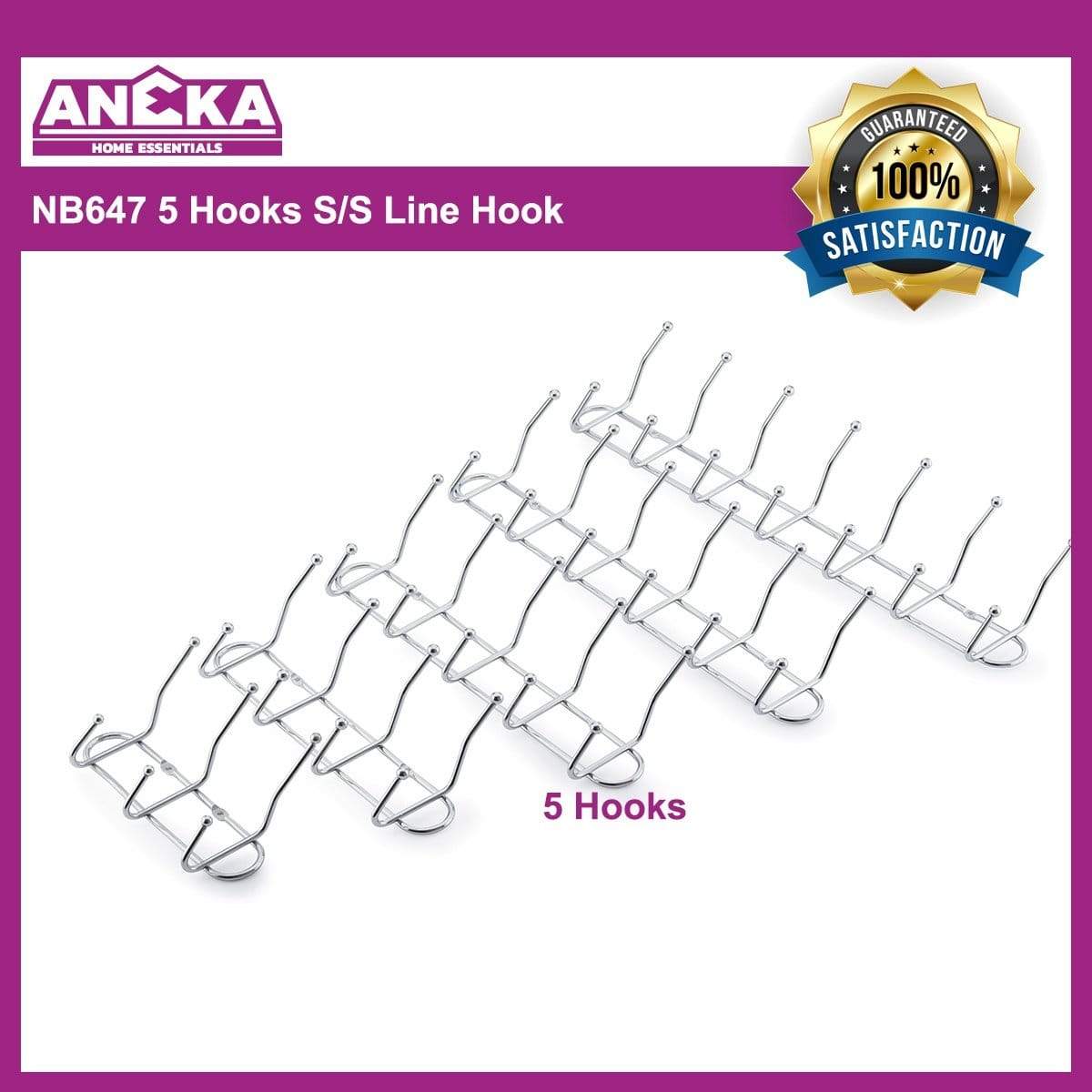 NB647 5 Hooks S/S Line Hook