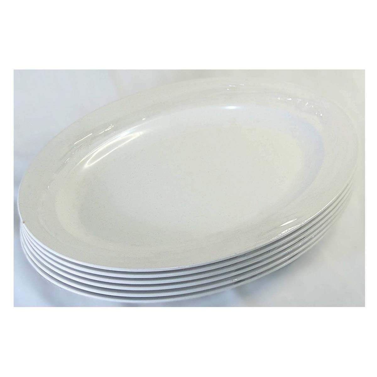 PLT1410 LAVA AS Oval Plate (6pcs) 10 inches