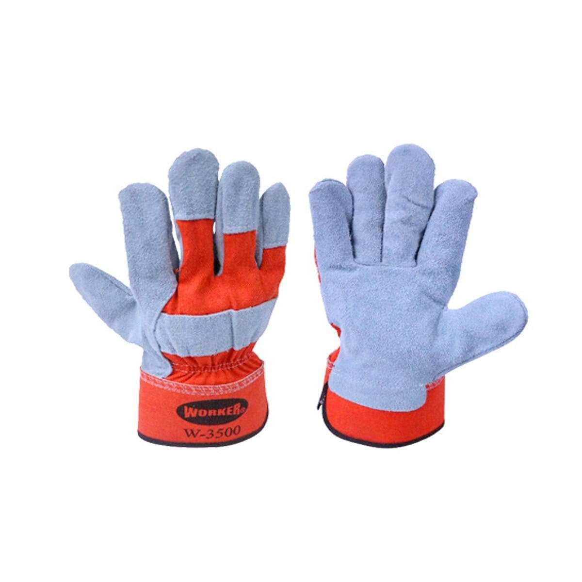 WORKER Orange Semi Leather Gloves G3500