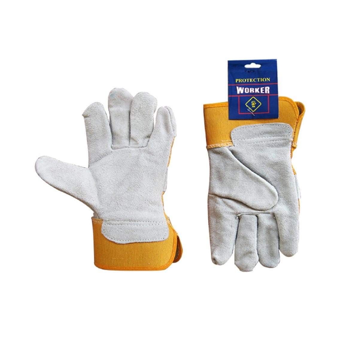 WORKER Yellow Semi Leather Gloves G3000